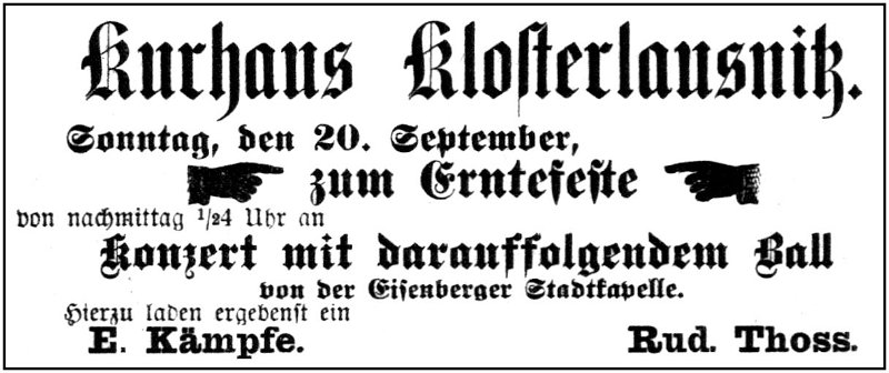 1896-09-20 Kl Kurhaus Erntefest